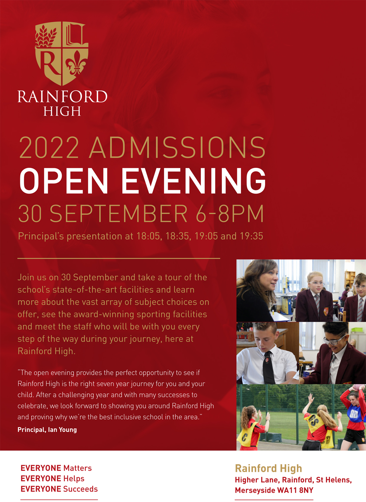 open-evening-rainford-high-school